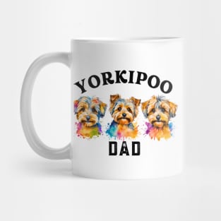 Yorkipoo Dad Watercolor Mug